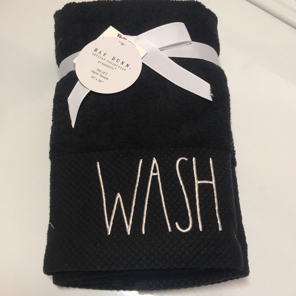 Rae Dunn Other - “Wash” - Rae Dunn hand towels